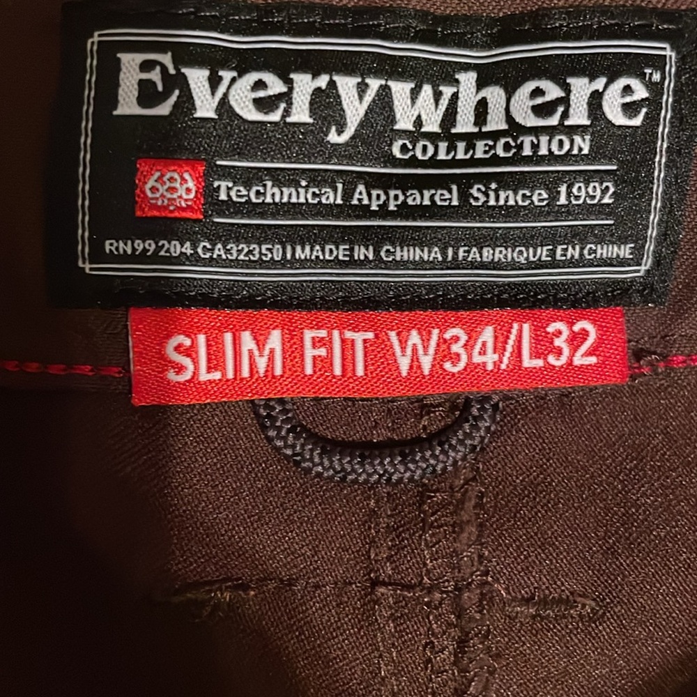 686 Men's Everywhere Brown Pants - Picture 2 of 4